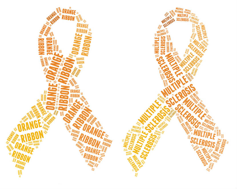 multiple sclerosis orange ribbon