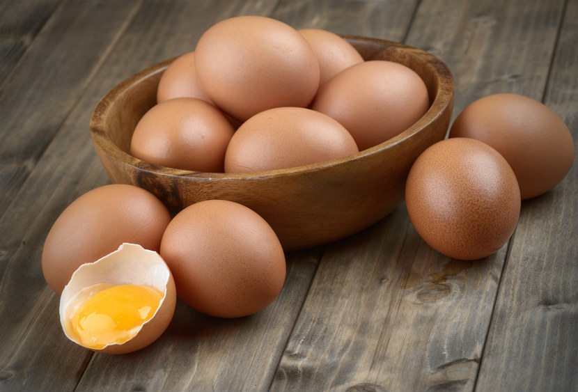 brown eggs in a bowl