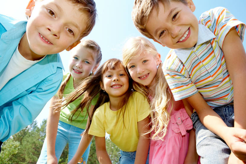 smiling happy children