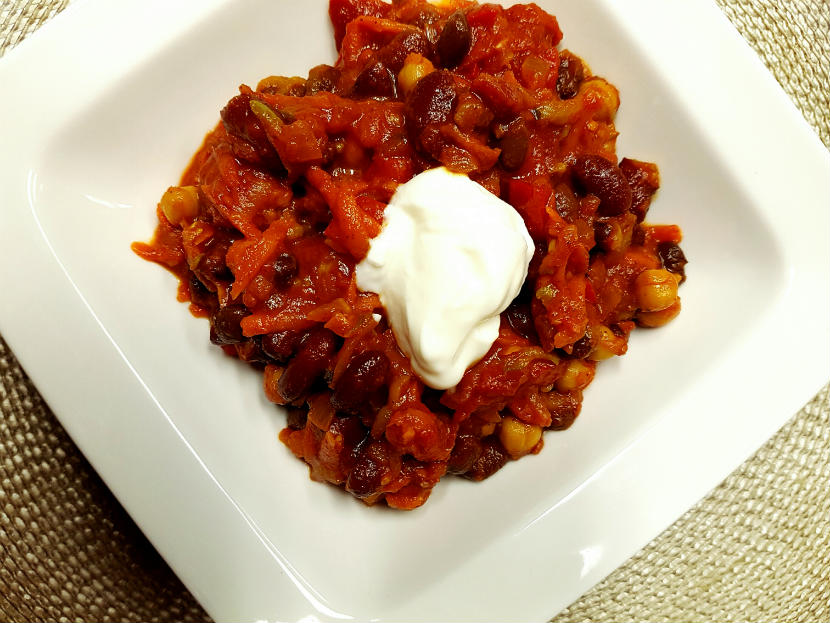 dinner, lunch, chili, beans, vegetarian