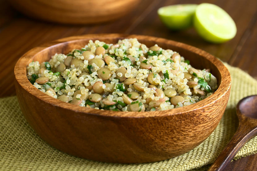 bowl of quinoa salad