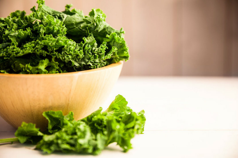 bowl of fresh kale